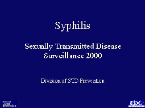 Syphilis title slide