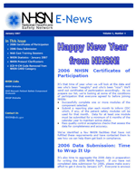 NHSN newsletter