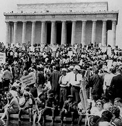 Lincoln Memorial, 1963 Civil Rights Protests