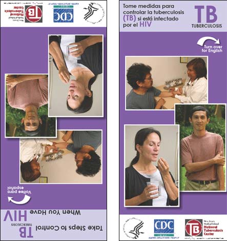 Front cover image of the pamphlet Take Steps to control TB when you have HIV in English & Spanish.