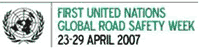 First United Nations Global Road Safety Week logo