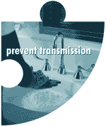 image of puzzle piece that reads "prevent transmission"