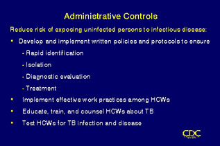 Slide 85: Administrative Controls. Click for larger version.