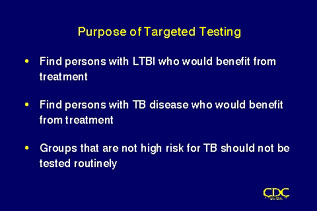 Slide 26: Purpose of Targeted Testing. Click for larger version.