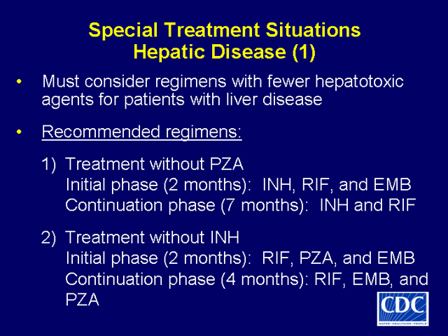 Slide 60: Special Treatment Situations - Hepatic Disease (1)