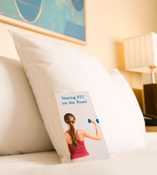 photo of a brochure on a bed