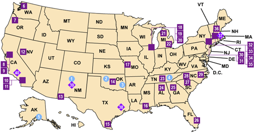  U.S. map - REACH Community Snapshots