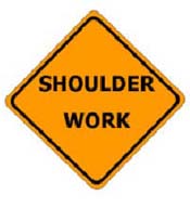 Shoulder Work Sign