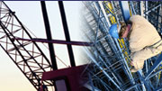 Ear, Building crane, Worker climbing