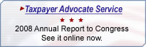 Taxpayer Advocate Service 2008 Annual Report to Congress. See it online now.