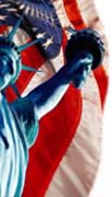 American Flag and Statue of Liberty, symbols of freedom