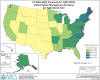 Payments for Animal Waste Management Practices per Agricultural Acre by State