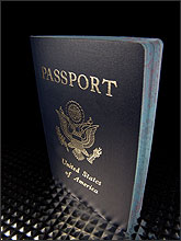 Photo of a U.S. passport.