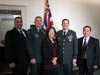 Congresswoman Hirono meets with General Peabody and LtCol Klinge in Washington DC on March 5, 2008.