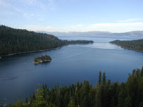 A picture of Lake Tahoe.
