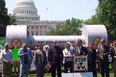 Senator Ensign holds a press conference to put a stop to Yucca Mountain.