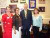 Mary Brigham, Lisa Quistorf, Rep. Tom Petri, and Jolene McMahon.