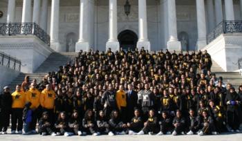 Ross Congratulates UAPB Marching Band