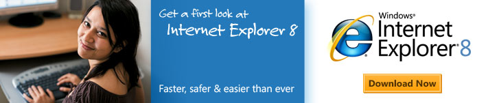 Download a first look at Internet Explorer 8