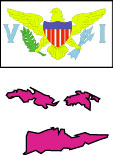 Virgin Islands: Map and Flag