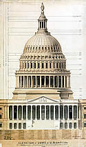 1859 Elevation Drawing of the Capitol Dome