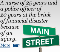 Hear the rest of the story about how a nurse of 25 years and a police officer of 20 years are at the brink of financial disaster