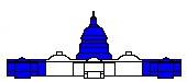 Walter added the present north (Senate) and south (House) wings and the present cast-iron dome (shown in blue).