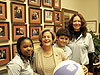 Congresswoman Ileana Ros-Lehtinen with the Healthy Schools Program which is designed to make all 351 schools in Miami healthier for students and faculty by 2010. Currently, there are 97 healthy schools in Miami including Fienberg Fisher K-8 Center which is represented here by Jessie Maguire-Stebenne, Jasmine Rose, and Sebastian Castillo