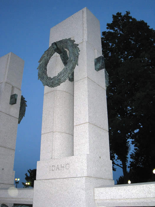 World War II Memorial: Idaho Column