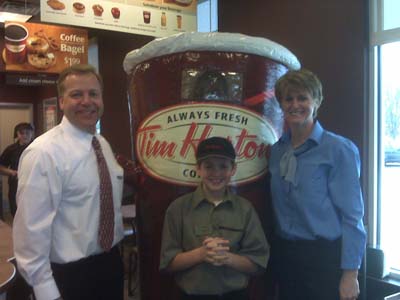 Tim Horton in Eden locally owned and operated by Randy and Kim Schmitz