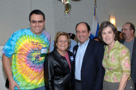 Congresswoman Ileana Ros-Lehtinen joined the Miami Jewish Federation for their â€œSuper Sunday Community Phoneatonâ€� that raised funds for the 2008 Federation/UJA Campaign that helps Jews in need in Miami, Israel and throughout the world. In the picture we have from left to right: Grez Feffermen, Chair of Super Sunday; Congresswoman Ileana Ros-Lehtinen; Saby Behar, President of the Greater Miami Jewish Federation; and Harriet Carter, Ros-Lehtinen's Community Liaison. 