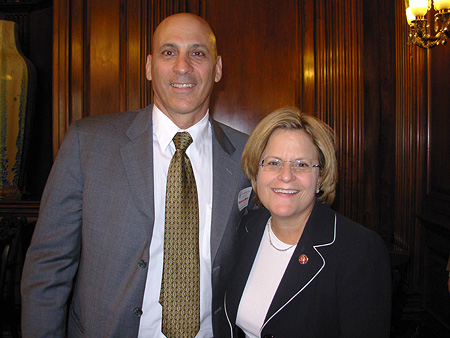 Congresswoman Ileana Ros-Lehtinen with Key Biscayne local Dr. James Leavitt of the American Board Of Gastroenterology.