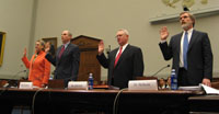 Witnesses take oath before the Subcommittee