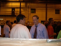 Senator Carper visits Amtrak shops