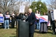 Rep. Hoyer speaks at a National Treasury Employees Union rally on Capitol Hill 
