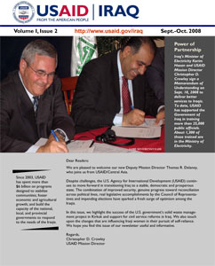 Cover of USAID/Iraq Newsletter: Volume I, Issue 2