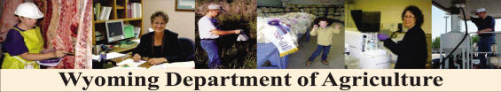 Wyoming Department of Agriculture Standard Banner