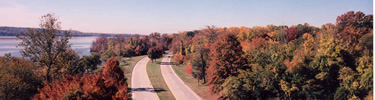 Aerial view of the George Washington Memorial Parkway