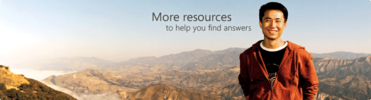 Resources for you to find answers quickly