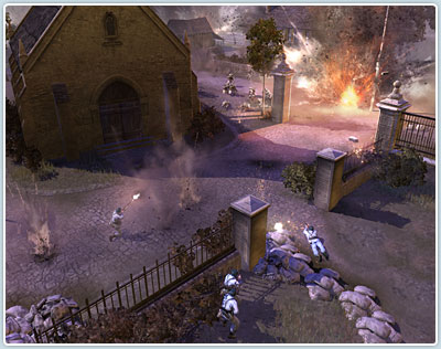 Experience a more lifelike game with DirectX 10. Company of Heroes image captured on NVIDIA GPU. Provided by THQ Inc.