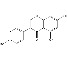 Chemical structure of Genistein