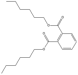 chemical structure of Di-n-hexyl Phthalate
