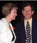 William Davis, Ph.D. (right) with ASA President Mary Ellen Bock