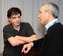 Dr. Dan Ariely chats with NIMH director Dr. Thomas Insel