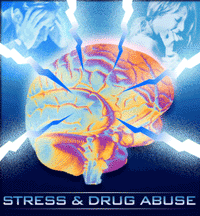 Illustration of brain under stress