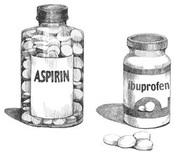 Examples of nonsteroidal anti-inflammatory drugs.