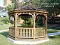 Gazebo on the grounds outside of the cafeteria of the Clinical Center.
