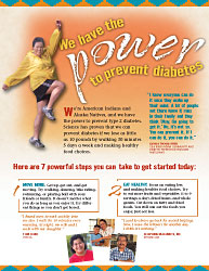 We Have the Power to Prevent Diabetes Brochure