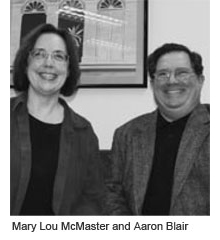 Mary Lou McMaster and Aaron Blair