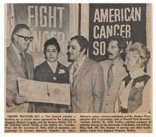 "Cancer Teaching Day." 20 October 1972.